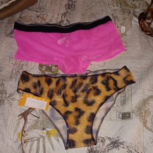 RODASOLEIL, AND VICTORIA SECRET Leopard Print and Pink MESH Set